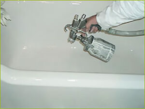 Spraying tub