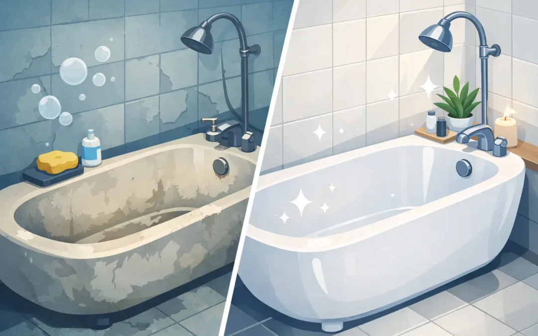 Bathtub Reglazing Before and After Results