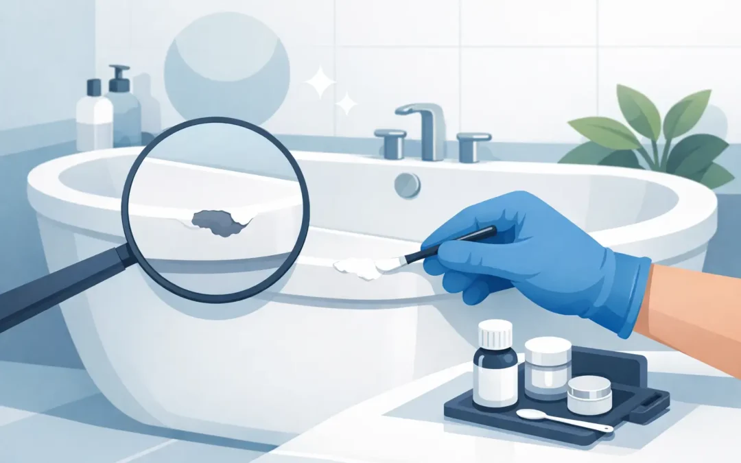 Chip Repair Bathtub Enamel That Lasts