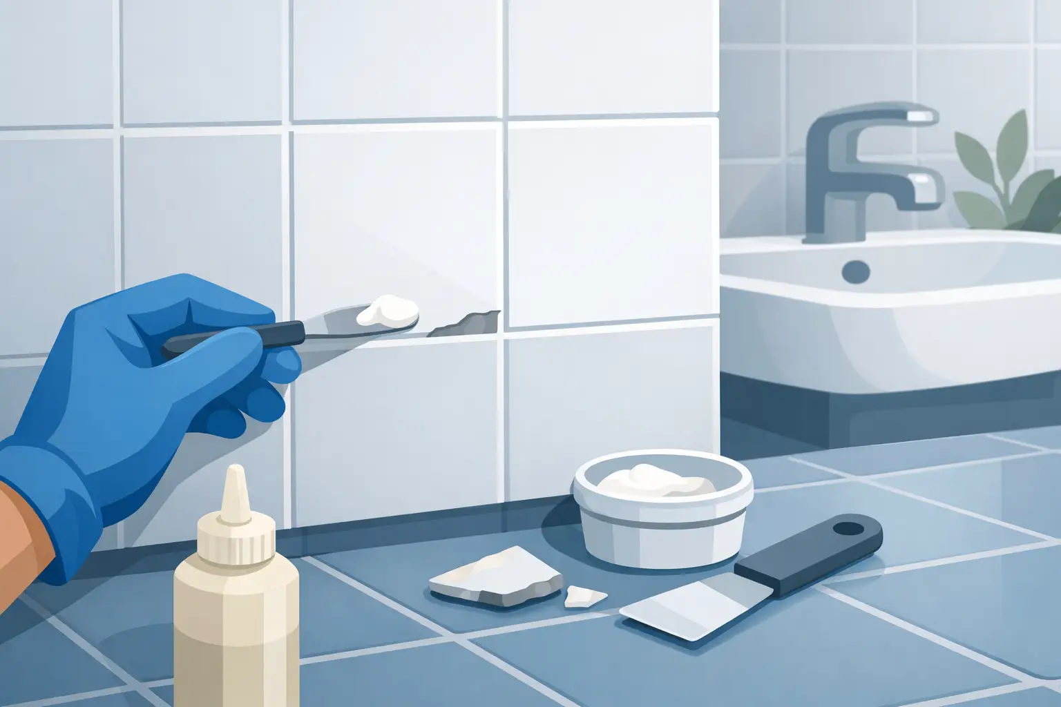 Can Chipped Bathroom Tile Be Repaired?