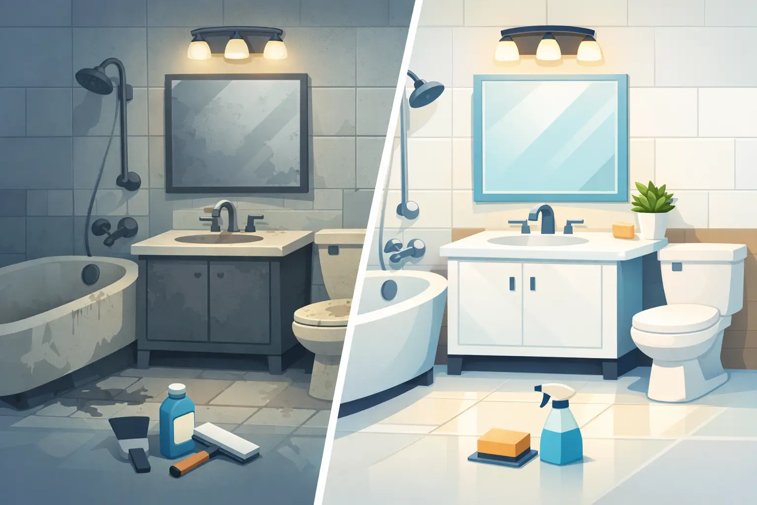 Full Bathroom Resurfacing Before After Results