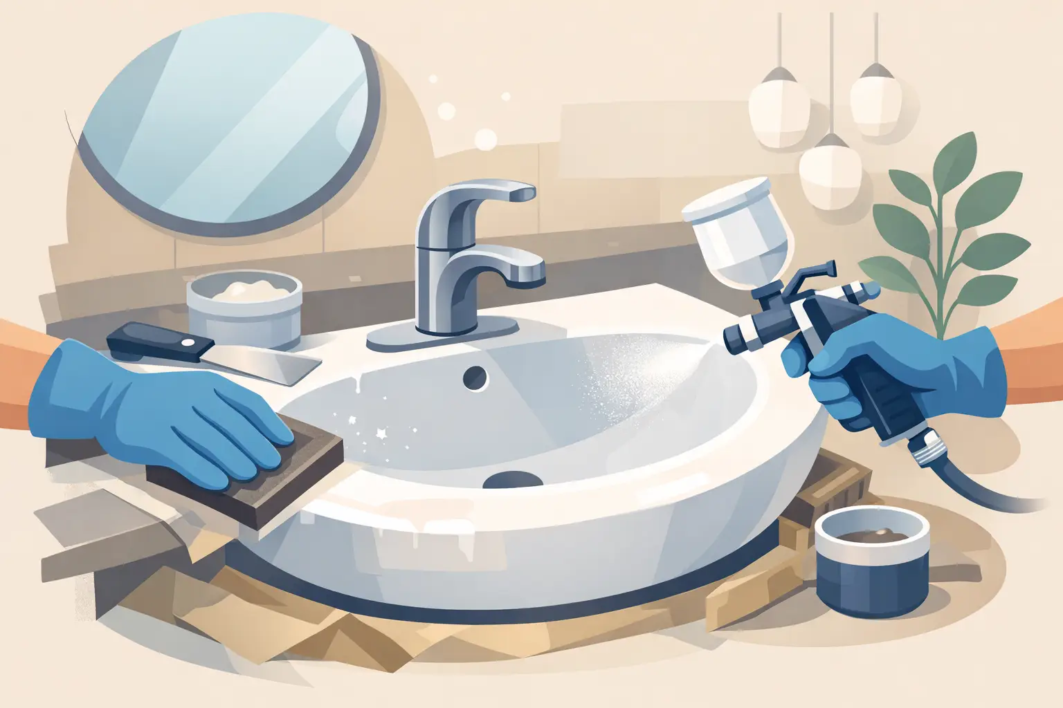 How to Refinish Bathroom Sink the Right Way