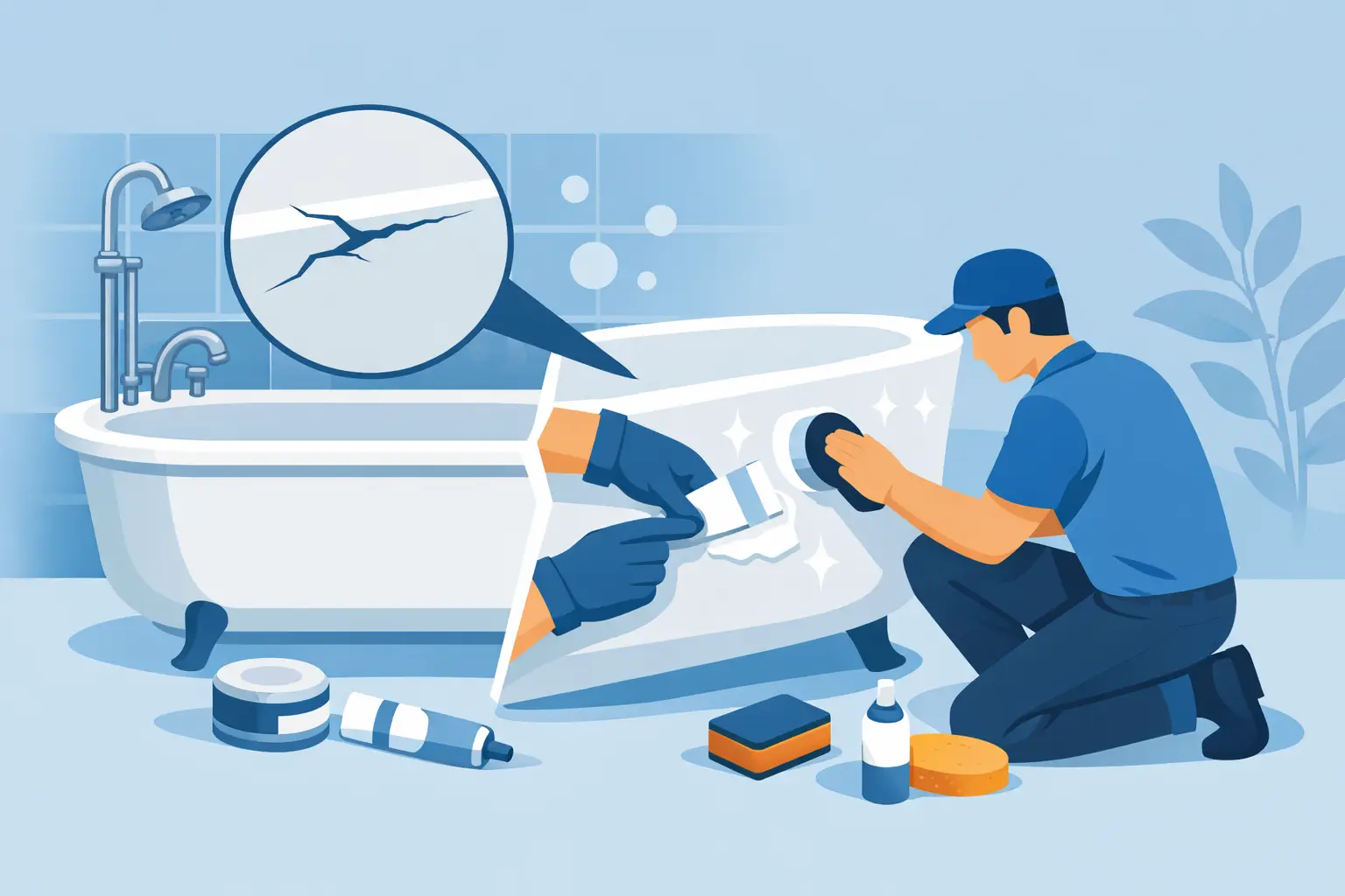 How to Repair Tub Cracks the Right Way