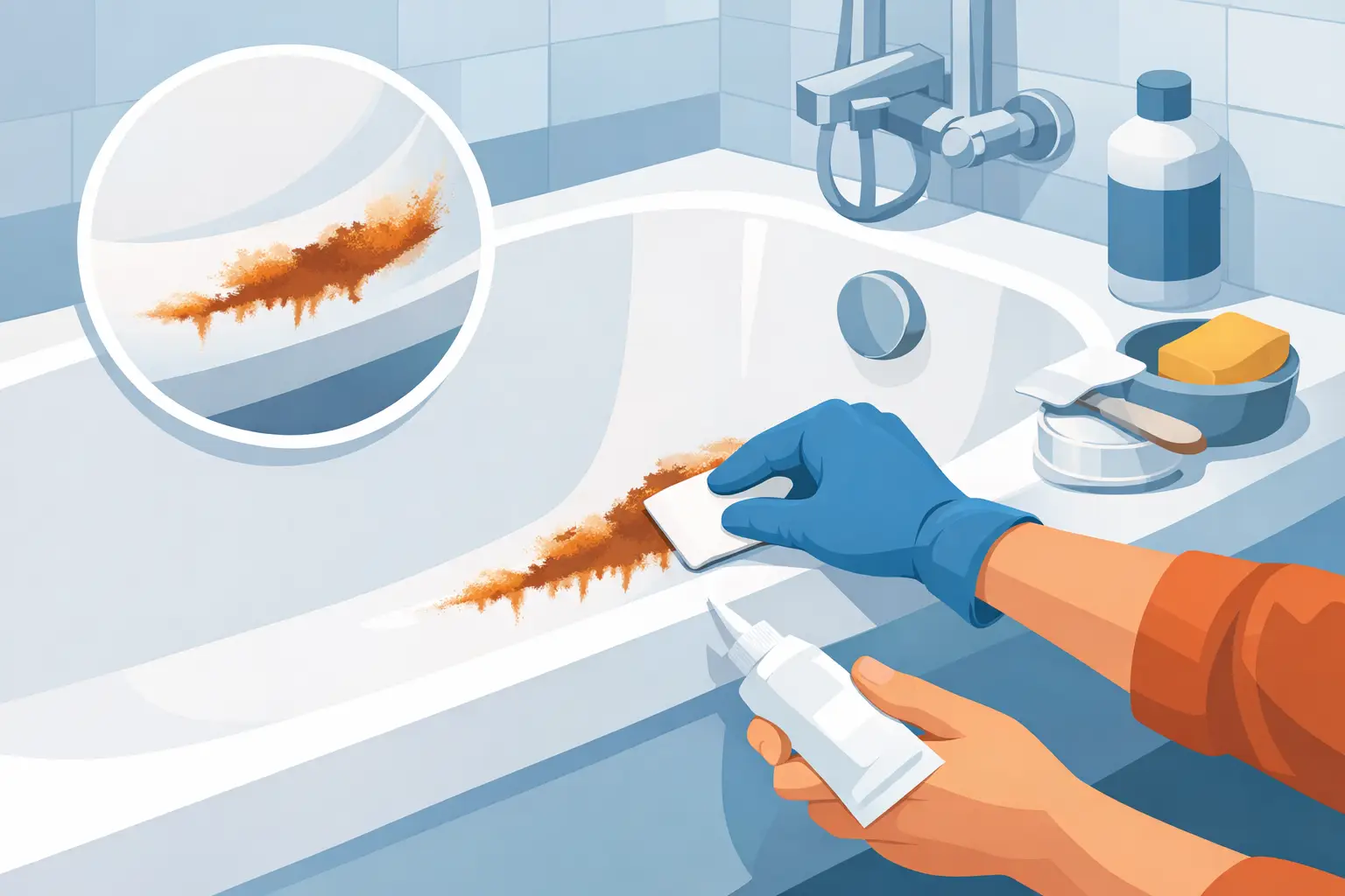 How to Repair Rust Stains in Your Bathtub