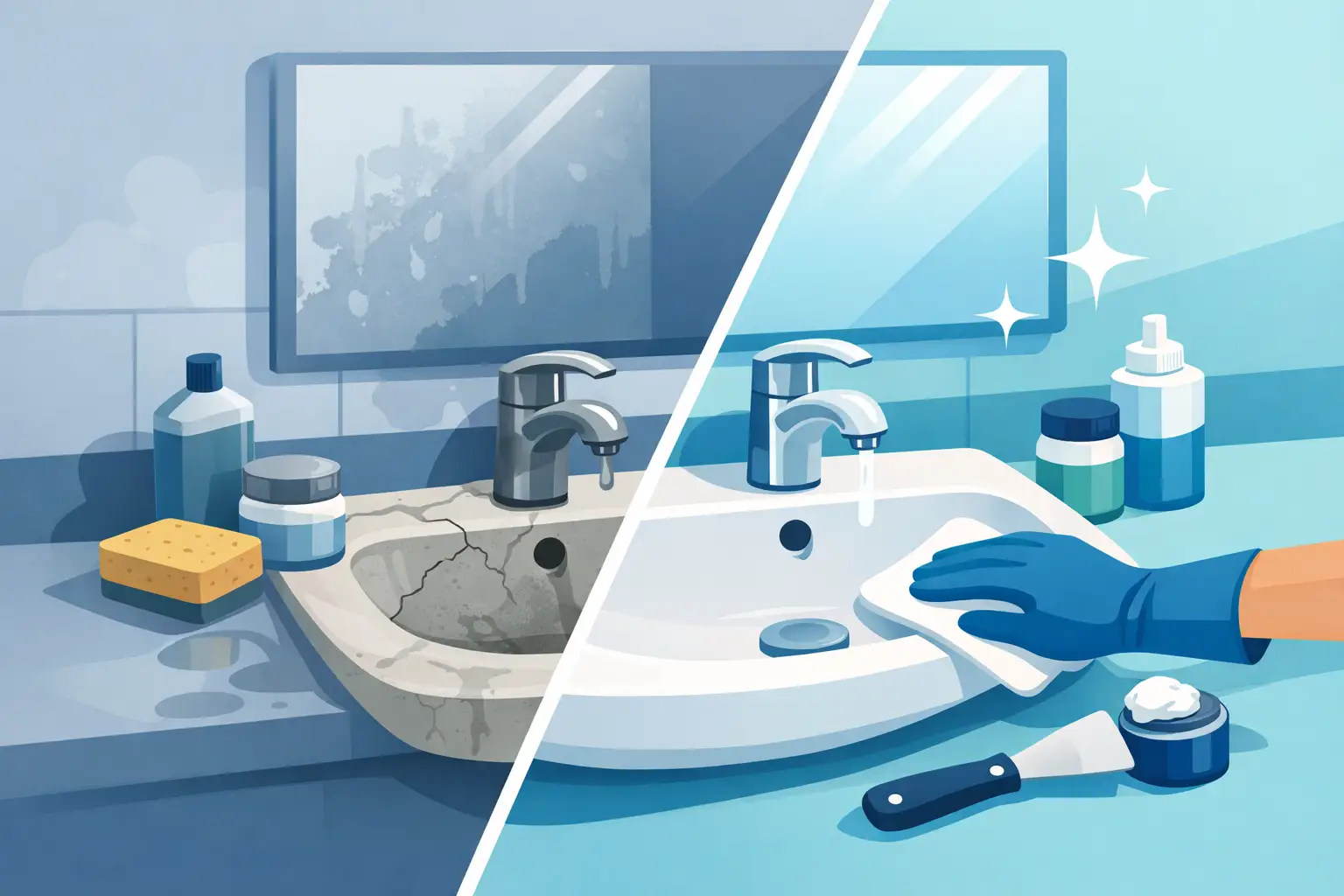 How to Restore Bathroom Sinks Without Replacement