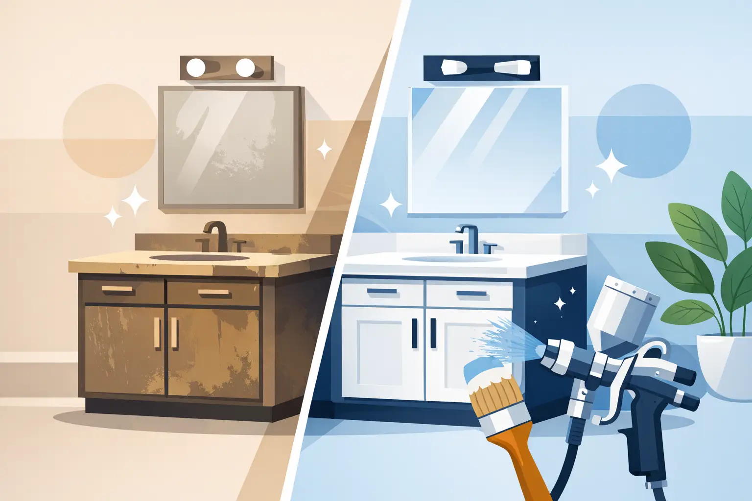 Is Bathroom Cabinet Refinishing Worth It?