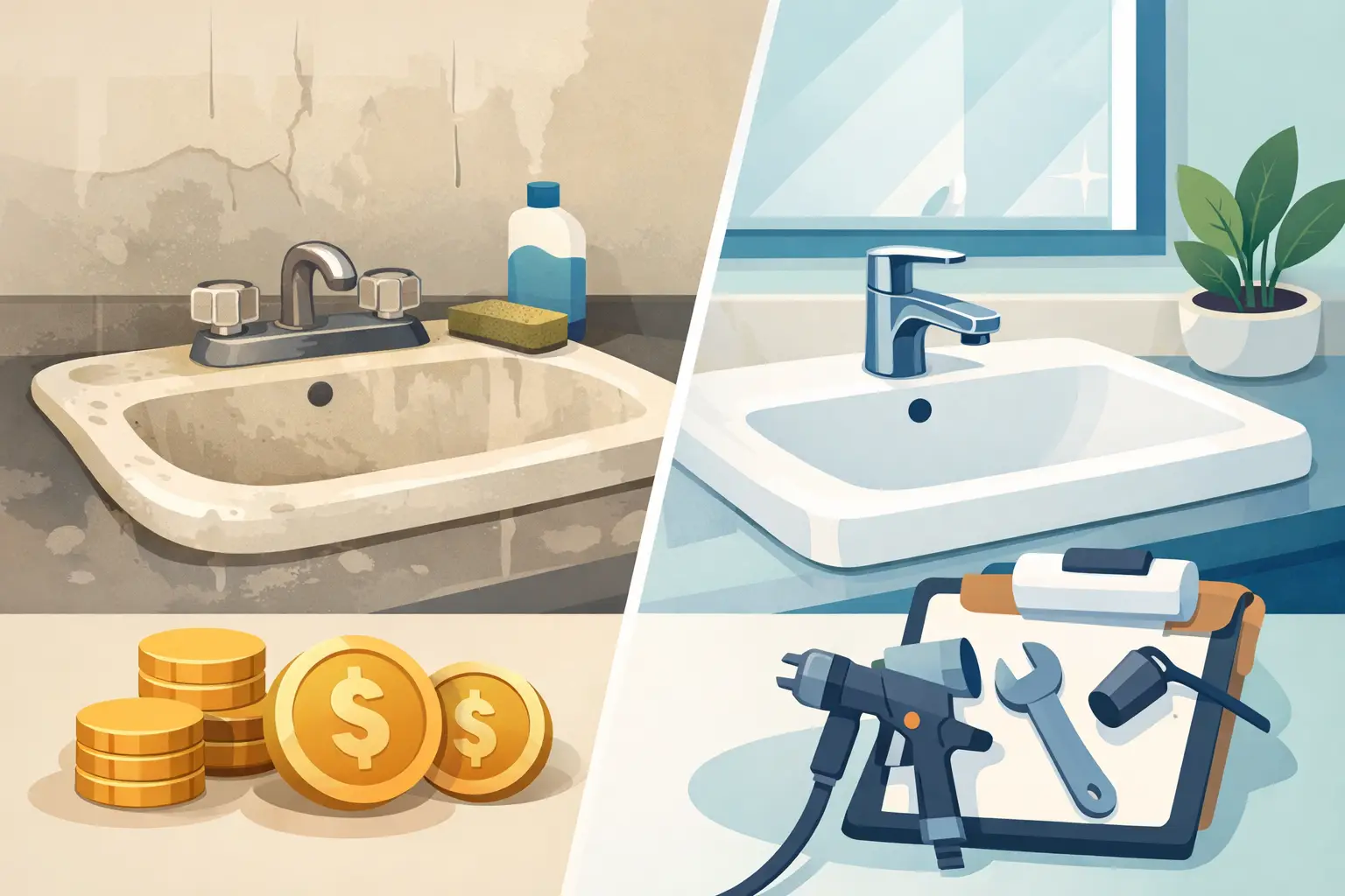 Sink Refinishing Cost: What Homeowners Pay