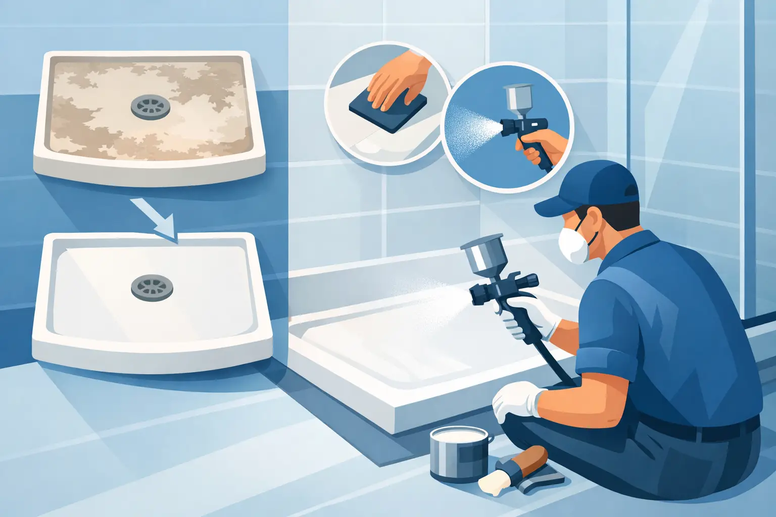 How to Resurface a Shower Pan Without Replacing It