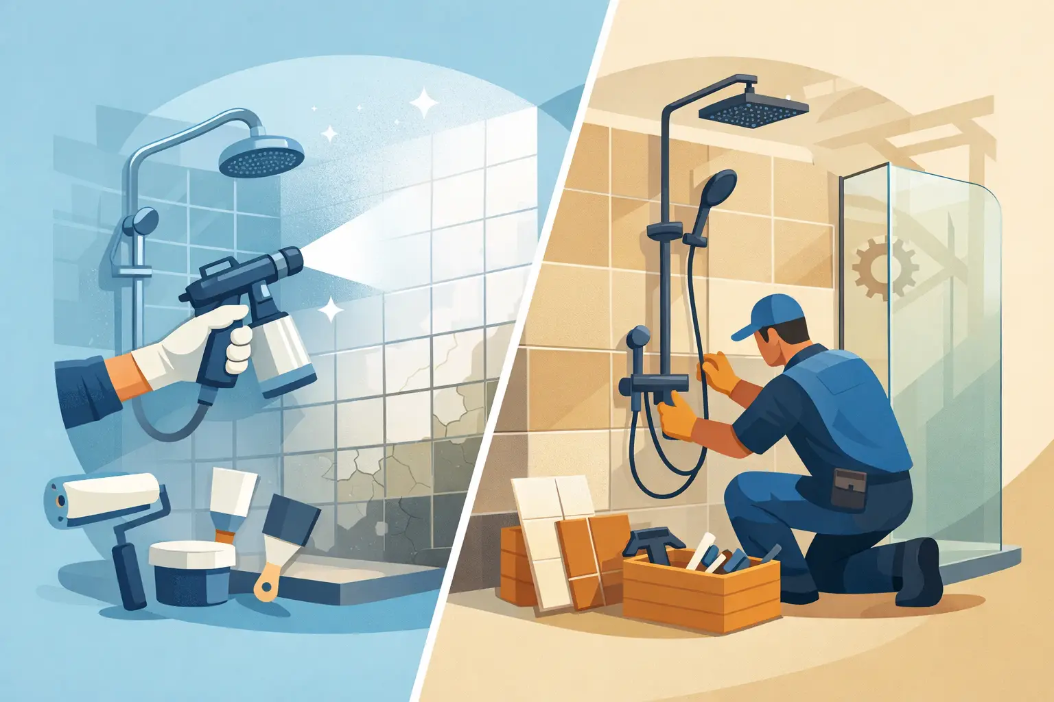 Shower Resurfacing vs Renovation: Which Wins?