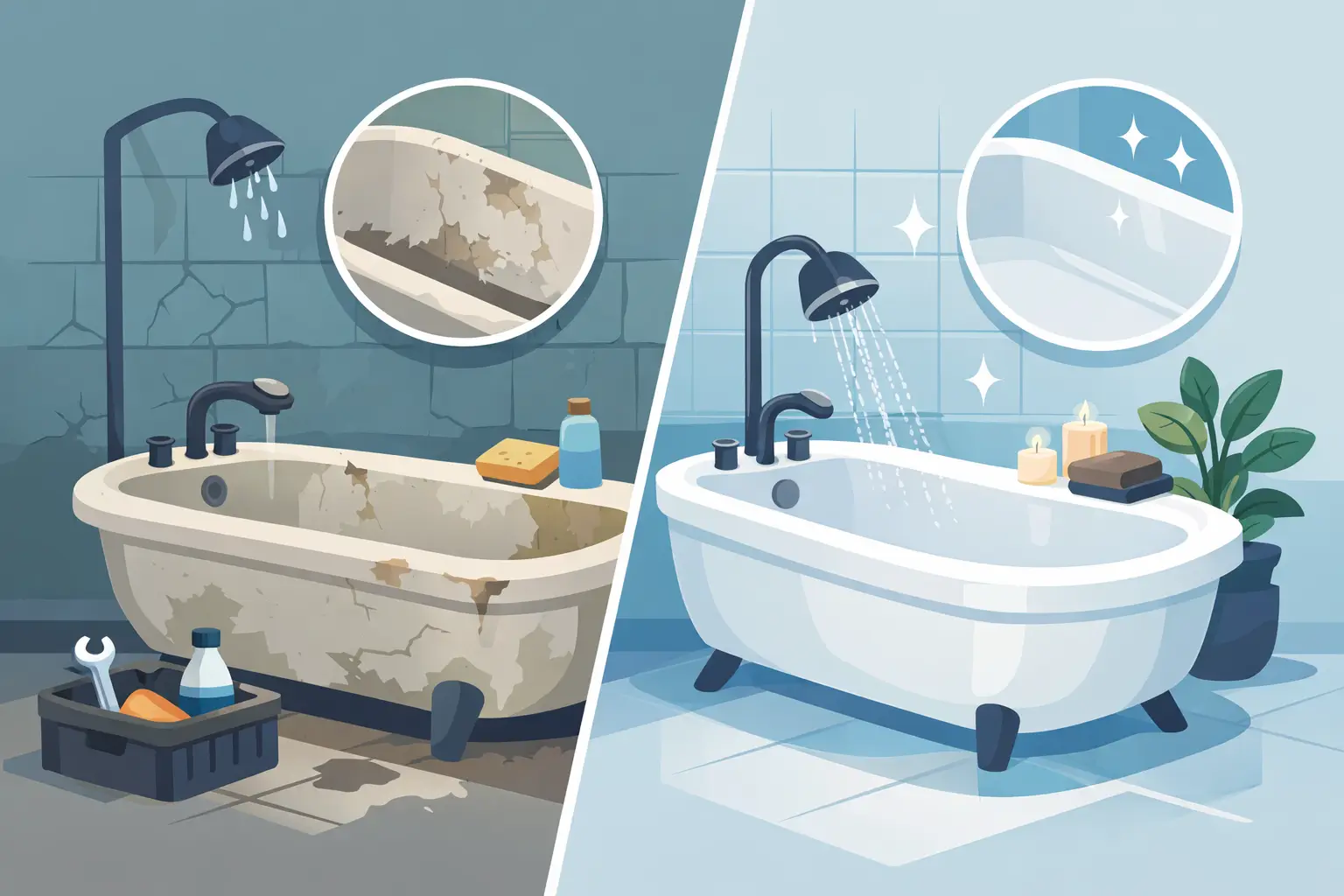 When Should a Bathtub Be Replaced or Refinished?