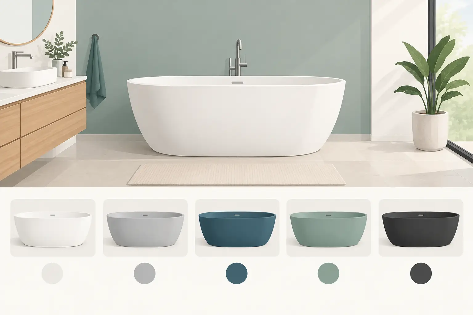 Bathtub Color Guide for a Better Bathroom