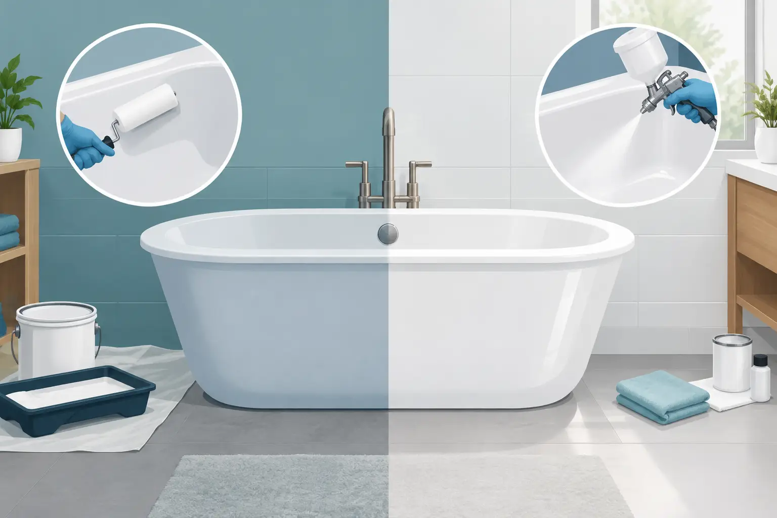 Epoxy Paint Versus Reglazing for Your Tub